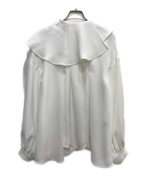 ENFOLD（エンフォルド）ENFOLD (エンフォルド) TWO WAY COLLAR BLOUSE ホワイト サイズ:36の古着・服飾アイテム