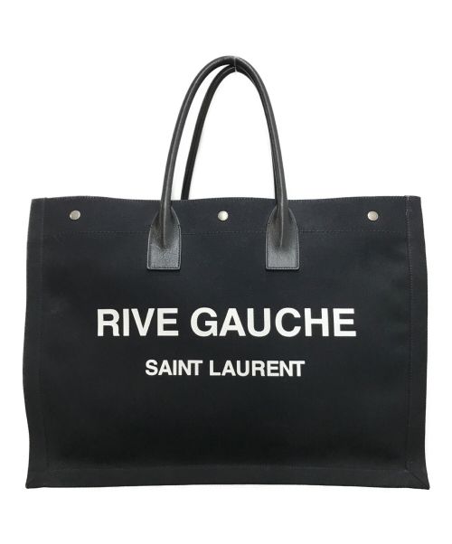 Saint Laurent Paris（サンローランパリ）Saint Laurent Paris (サンローランパリ) RIVE GAUCHE TOTE BAG ブラックの古着・服飾アイテム