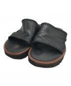 DAIRIKUダイリク）の古着「Hand Stitch Leather Sandal」｜ブラック