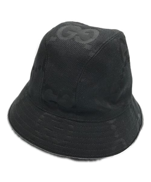 GUCCI（グッチ）GUCCI (グッチ) JUMBO GG Hat ブラック サイズ:S（57cm）の古着・服飾アイテム