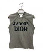 Christian Diorクリスチャン ディオール）の古着「J'adore Dior ノースリーブカットソー」｜グレー
