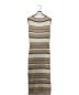 HER LIP TO (ハーリップトゥ) Cotton Striped Ribbed Knit Dress ベージュ サイズ:M：8000円