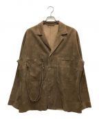 YOKEヨーク）の古着「SUEDE OUT-OFF SHIRTS JACKET」｜ブラウン