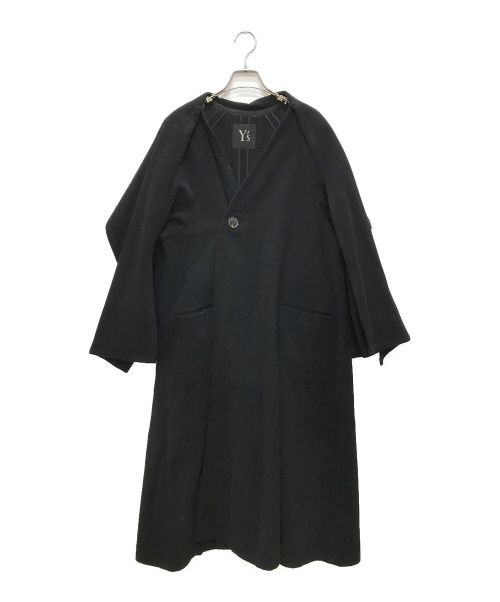 Y's（ワイズ）Y's (ワイズ) ストールコート ブラック サイズ:表記なしの古着・服飾アイテム