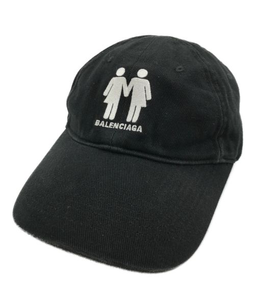 BALENCIAGA（バレンシアガ）BALENCIAGA (バレンシアガ) HAT PRIDE CAP ブラック サイズ:L（59㎝）の古着・服飾アイテム