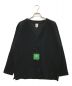 South2 West8（サウスツー ウエストエイト）の古着「S.S. V Neck Cardigan -W/PE Boiled Jersey」｜ブラック