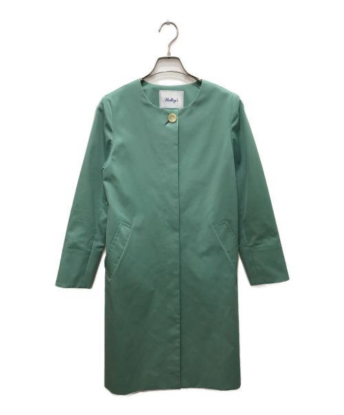 NOLLEY'S（ノーリーズ）NOLLEY'S (ノーリーズ) ストレッチツイルコート グリーン サイズ:38の古着・服飾アイテム