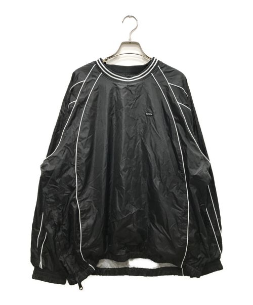 SUPREME（シュプリーム）SUPREME (シュプリーム) Piping Warm Up Pullover/パイピングウォームアッププルオーバー ブラック サイズ:Lの古着・服飾アイテム