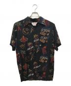 Aloha Blossomアロハブロッサム）の古着「アロハシャツ」｜ブラック