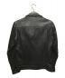 ATTACHMENT (アタッチメント) ラムレザーライダースジャケット ブラック サイズ:2：15000円