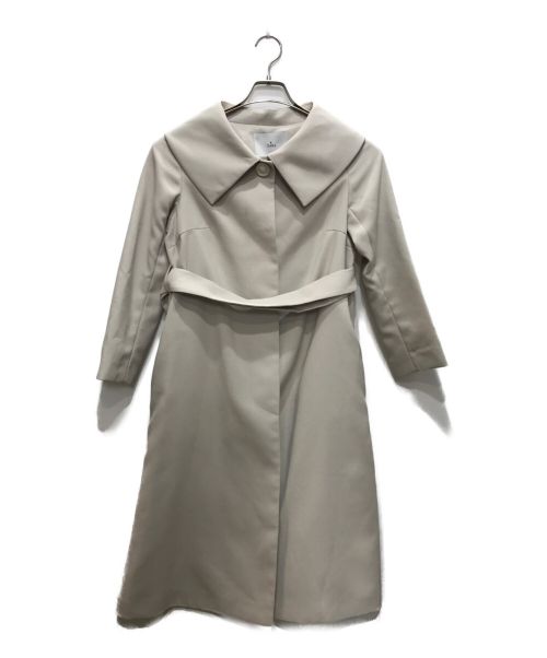 TIARA（ティアラ）TIARA (ティアラ) ビッグカラーコート アイボリー サイズ:2の古着・服飾アイテム