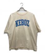 KEBOZケボズ）の古着「ロゴTシャツ」｜ベージュ