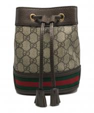 GUCCI (グッチ) オフィディア/ミニバケットバッグ/550620 ベージュ×ブラウン