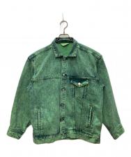 Jieda (ジエダ) CHEMICAL DENIM JACKET/ケミカルデニムジャケット グリーン サイズ:1