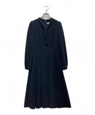 CELFORD (セルフォード) ボータイプリーツワンピース ネイビー サイズ:36