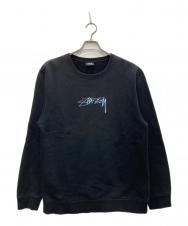 stussy (ステューシー) Smooth Stock Applique Sweat/スムース・ストック・アップリケ・スウェット ブラック サイズ:L