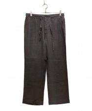 ZEGNA (ゼニア) リネンパンツ ブラウン サイズ:48