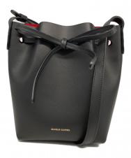 mansur gavriel (マンサーガブリエル) VEGETABLE TANNED LEATHER BUCKET BAG/ベジタブル タンド レザー バケット バッグ ブラック