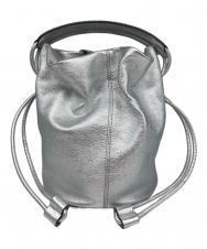 J&M DAVIDSON (ジェイ&エム デヴィッドソン) MINI NUBE BUCKET ハンドバッグ シルバー