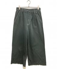 MM6 Maison Margiela (エムエムシックスメゾンマルジェラ) ホツレ加工デニムパンツ グレー サイズ:42