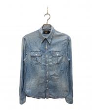 RRL (ダブルアールエル) シャンブレーシャツ ブルー サイズ:S