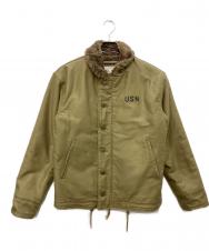 HOUSTON (ヒューストン) N-1デッキジャケット オリーブ サイズ:40