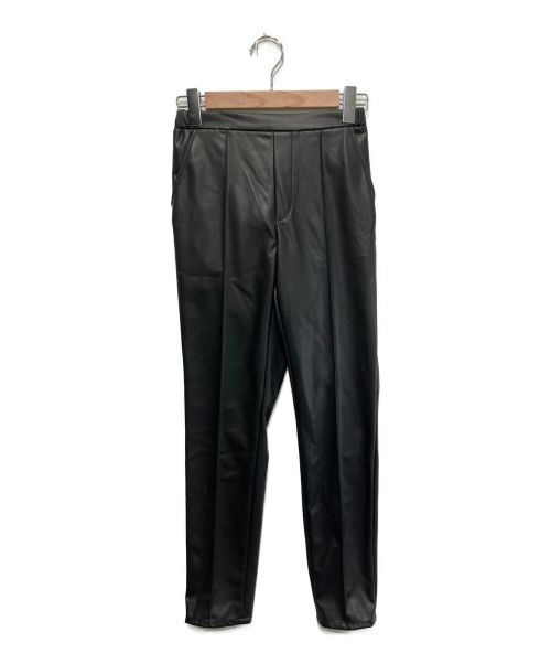 CADUNE（カデュネ）CADUNE (カデュネ) エコレザーパンツ ブラック サイズ:SIZE 36 未使用品の古着・服飾アイテム