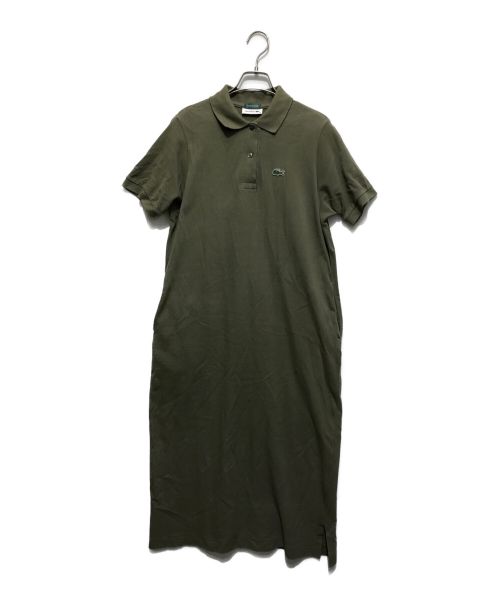 LACOSTE（ラコステ）LACOSTE (ラコステ) 半袖ワンピース オリーブ サイズ:SIZE 36の古着・服飾アイテム