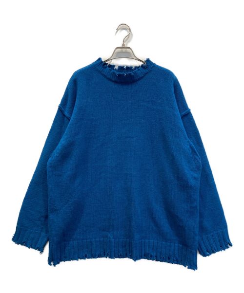 SLY（スライ）SLY (スライ) DAMAGED LOOSE TOPS ブルー サイズ:FREEの古着・服飾アイテム