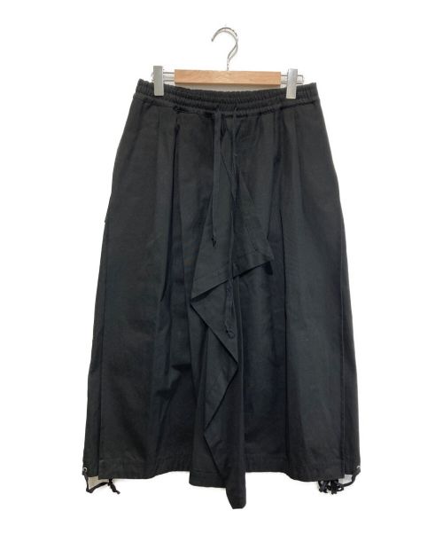 BED J.W. FORD（ベッドフォード）BED J.W. FORD (ベッドフォード) Cotton Canvas Skirt ブラック サイズ:SIZE 1の古着・服飾アイテム
