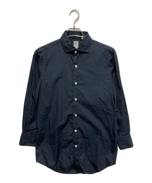 finamore（フィナモレ）finamore (フィナモレ) レギュラーシャツ ブラック サイズ:SIZE 15 1/2の古着・服飾アイテム
