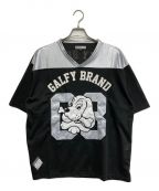 GALFY）の古着「ゲームシャツ」｜シルバー×ブラック