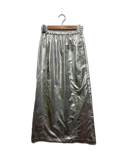 MAISON SPECIAL（メゾンスペシャル）MAISON SPECIAL (メゾンスペシャル) メタリックワッシャータイトスカート シルバー サイズ:SIZE FREEの古着・服飾アイテム