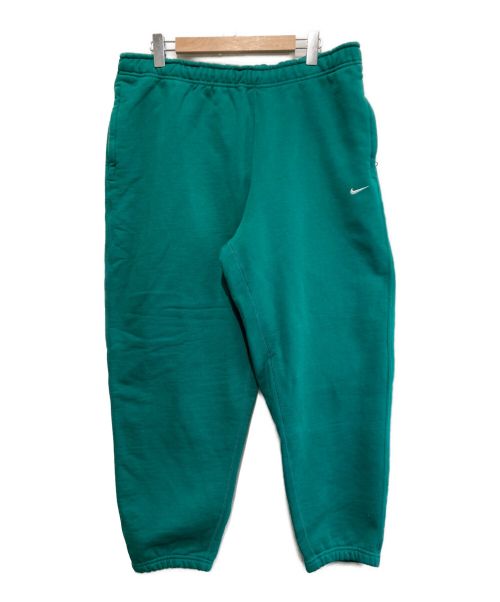 NikeLab（ナイキラボ）NIKELAB (ナイキラボ) Solo Swoosh Fleece Pants グリーン サイズ:SIZE XLの古着・服飾アイテム