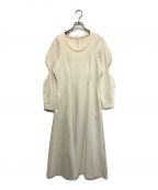 LE CIEL BLEUルシェルブルー）の古着「Sculpted Sleeve Dress」｜ホワイト