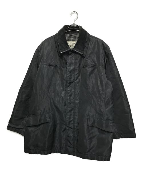 GIANNI VERSACE（ジャンニヴェルサーチ）GIANNI VERSACE (ジャンニヴェルサーチ) 二枚襟レイヤードデザインコート ブラック サイズ:不明の古着・服飾アイテム