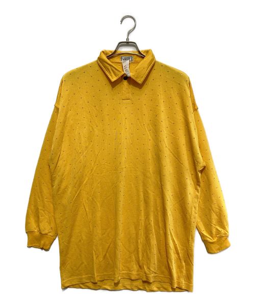 GIANNI VERSACE（ジャンニヴェルサーチ）GIANNI VERSACE (ジャンニヴェルサーチ) オールドニットデザインシャツ イエロー サイズ:50の古着・服飾アイテム