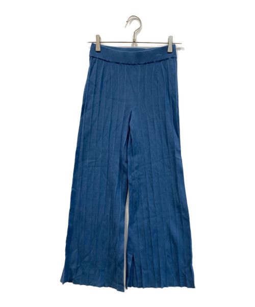 eimy istoire（エイミーイストワール）eimy istoire (エイミーイストワール) ニットパンツ ブルー サイズ:Fの古着・服飾アイテム