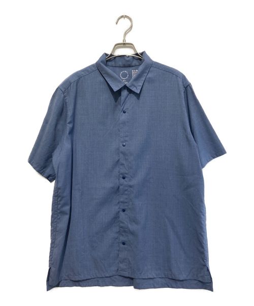 山と道（ヤマトミチ）山と道 (ヤマトミチ) メリノショートスリーブシャツ ブルー サイズ:SIZE Lの古着・服飾アイテム