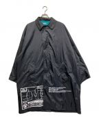kolor/BEACONカラービーコン）の古着「Nyion Oversized Balmacaan」｜ブラック
