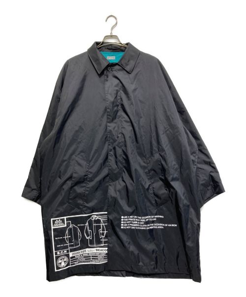 kolor/BEACON（カラービーコン）kolor/BEACON (カラービーコン) Nyion Oversized Balmacaan ブラック サイズ:SIZE 1の古着・服飾アイテム