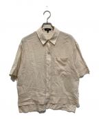 theoryセオリー）の古着「Summer CTN Pure SS Oversized Shirt」｜ベージュ