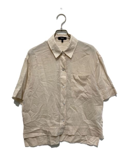 theory（セオリー）theory (セオリー) Summer CTN Pure SS Oversized Shirt ベージュ サイズ:SIZE Sの古着・服飾アイテム