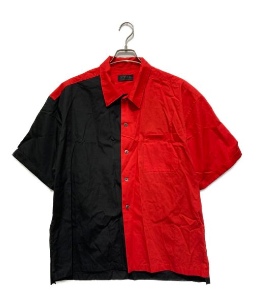 s'yte（サイト）s'yte (サイト) バイカラーシャツ ブラック×レッド サイズ:SIZE 3の古着・服飾アイテム