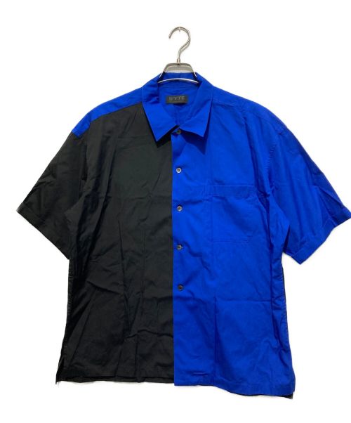 s'yte（サイト）s'yte (サイト) バイカラーシャツ ブラック×ブルー サイズ:SIZE 3の古着・服飾アイテム