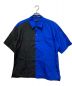 s'yte（サイト）の古着「バイカラーシャツ」｜ブラック×ブルー