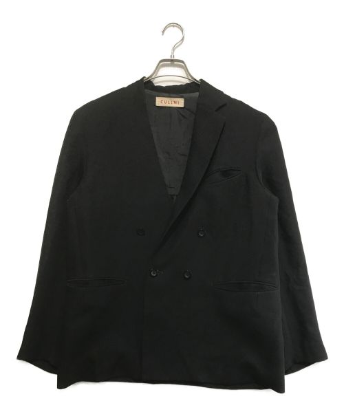 CULLNI（クルニ）CULLNI (クルニ) アシンメトリーラペルダブルジャケット ブラック サイズ:1の古着・服飾アイテム