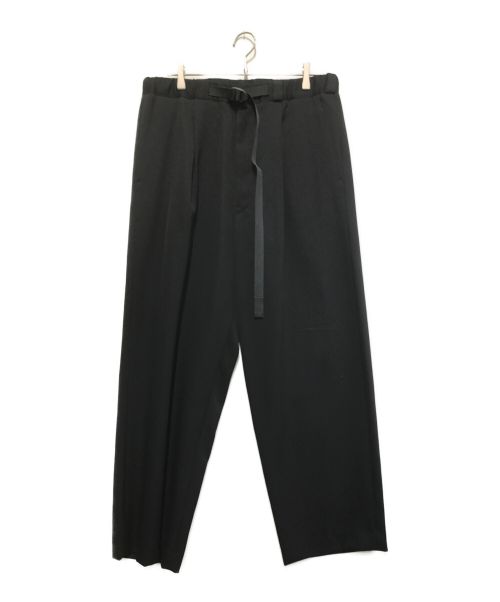 Ujoh（ウジョー）UJOH (ウジョー) ベルテッドタックパンツ ブラック サイズ:3の古着・服飾アイテム