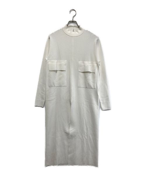 ADORE（アドーア）ADORE (アドーア) クリアストレッチロングニット ホワイト サイズ:38の古着・服飾アイテム