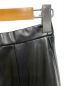 UN3D. (アンスリード) フェイクレザーギャザーロングスカート ブラック サイズ:SIZE 36：7000円